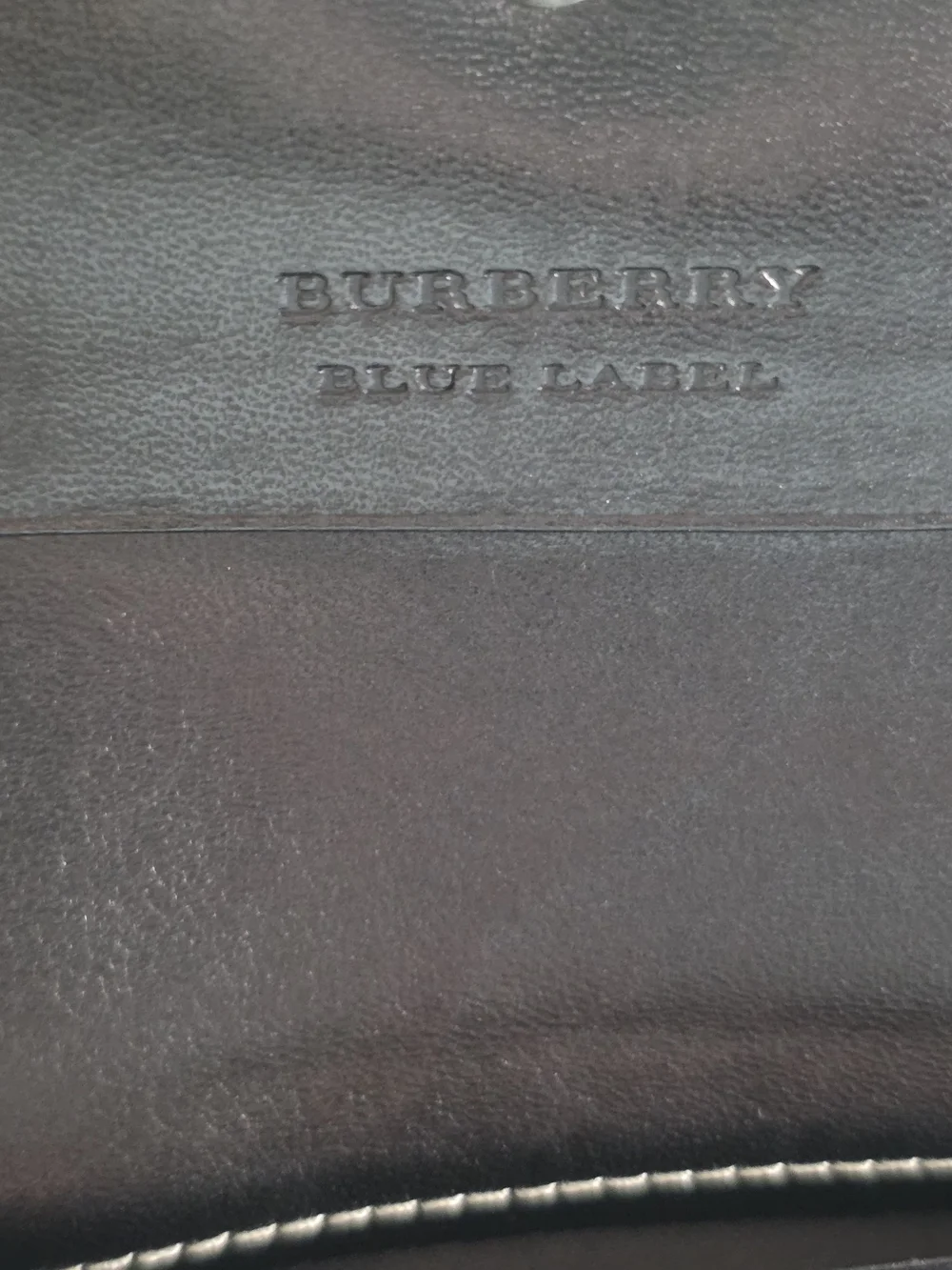 Burberry Blue Label Nova Check Continental Wallet Black Blue